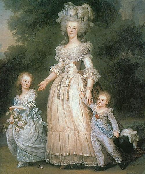 Adolf-Ulrik Wertmuller Marie Antoinette with her children oil painting picture